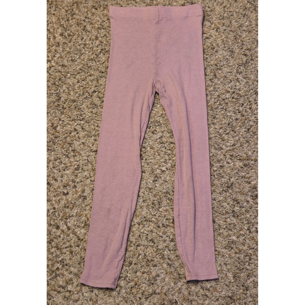 Fabletics High Waisted Ribbed Skinny Leggings Women's Size Medium Pink